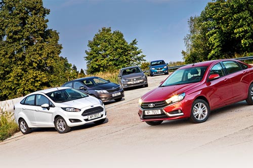 Что выбрать? Сравнительный тест драйв Лада Веста, Ford Fiesta, Kia Rio, Renault Logan и Volkswagen Polo