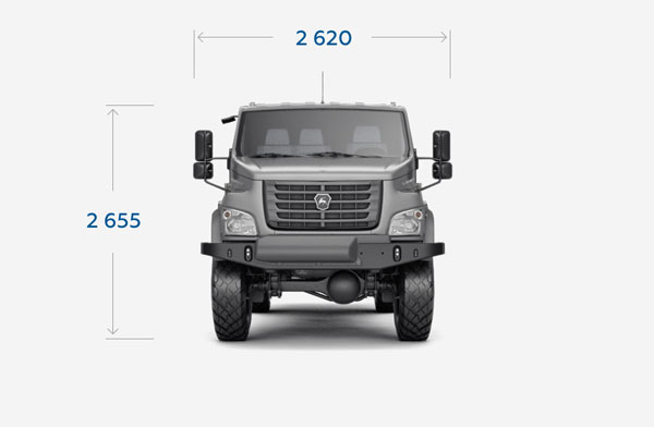 Размеры нового ГАЗ-66 Садко Некст